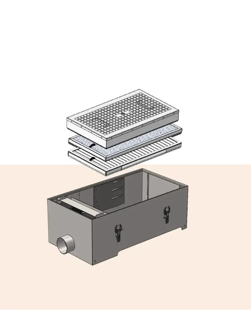 Filtre combiné P1-P3/H13-ABEK+ F40