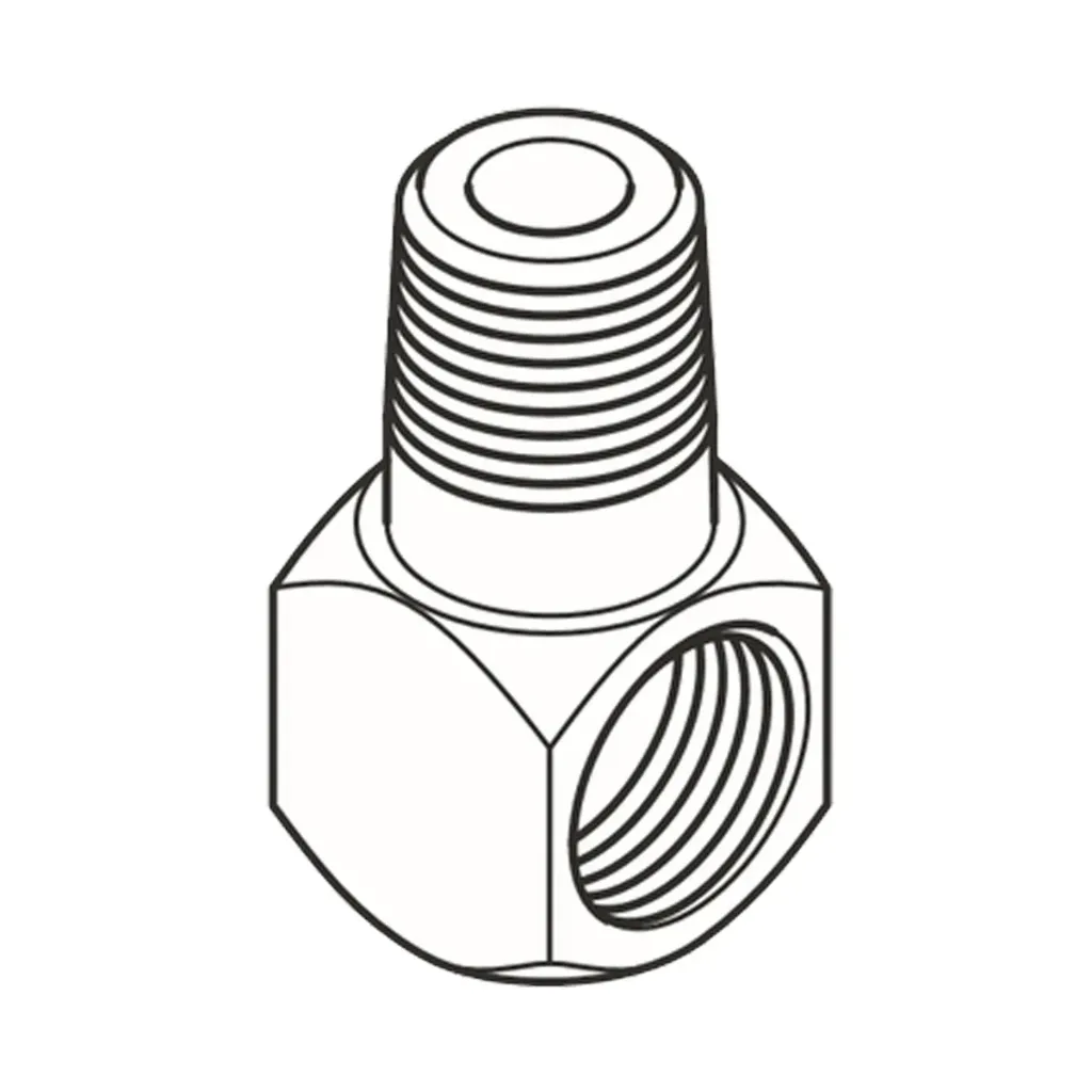 Elbow M8-M8 messing
