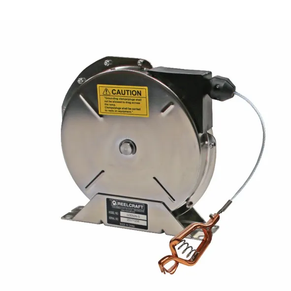 [80060047] GS3050 - Grounding reel with 15 mtr nylon covered cable, stainless steel