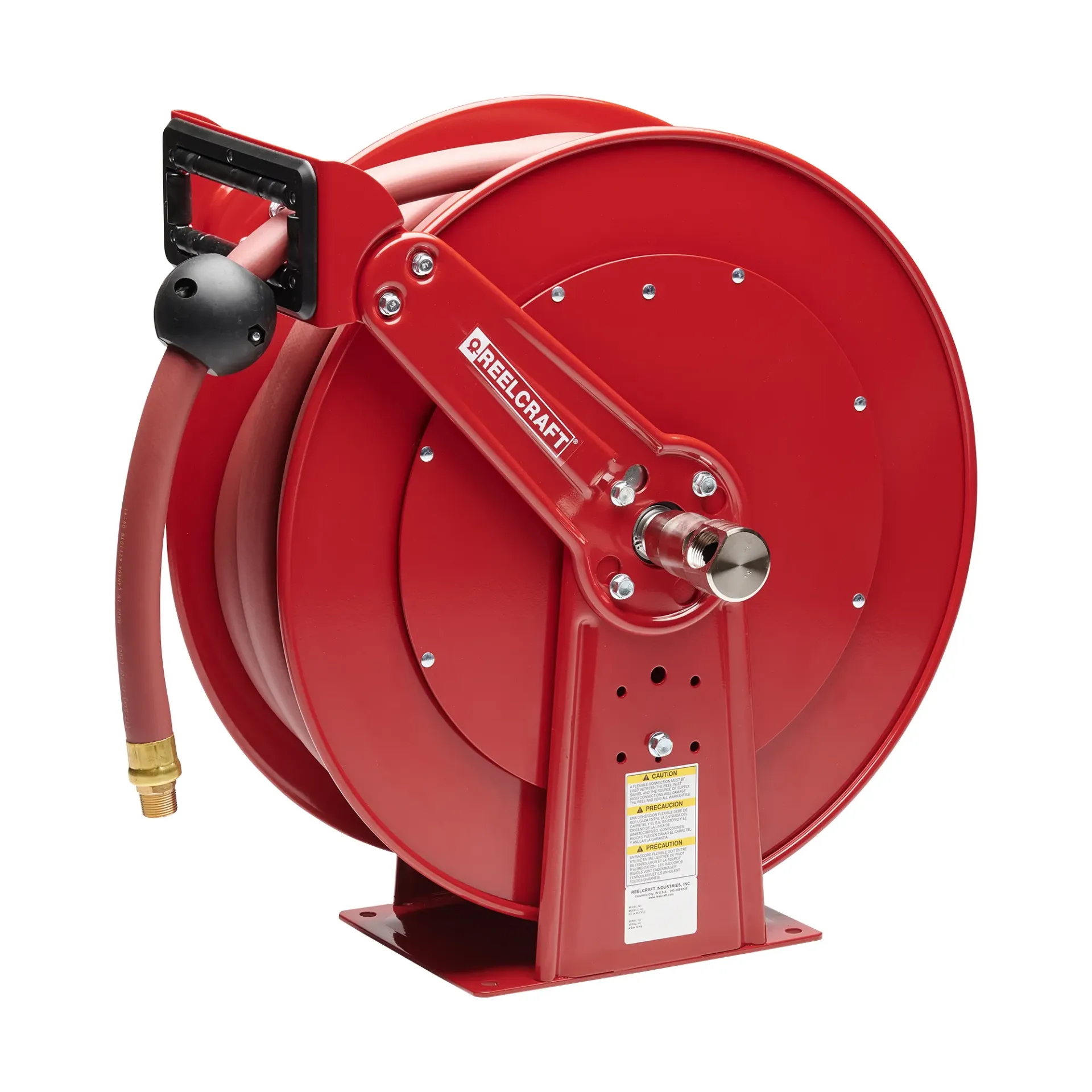 D84050OLP - Slanghaspel met 15 m 1” slang voor lucht/water, max. 17 bar