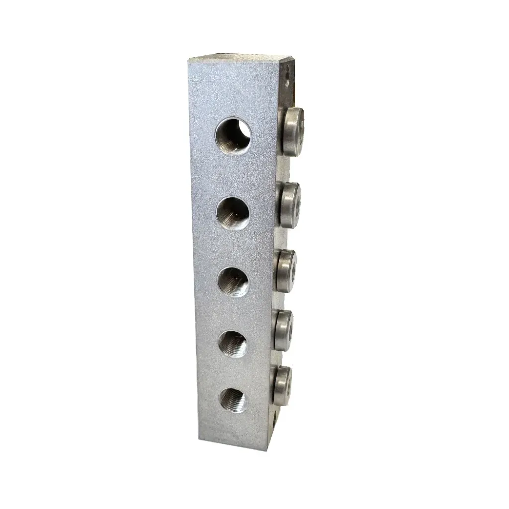 [10011741] Bloc nipple perçage T M10x1 quintuple complet