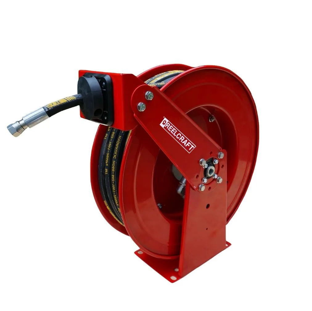 [80060097] DLC650OLP - Stalen slanghaspel met slang van 15 m, 3/8" - 21 bar