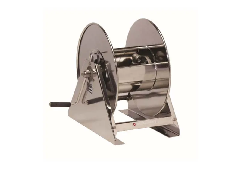[80060221] HS29000 - Hand crank stainless steel hose reel 38 mtr ¾” 207 B wo hose
